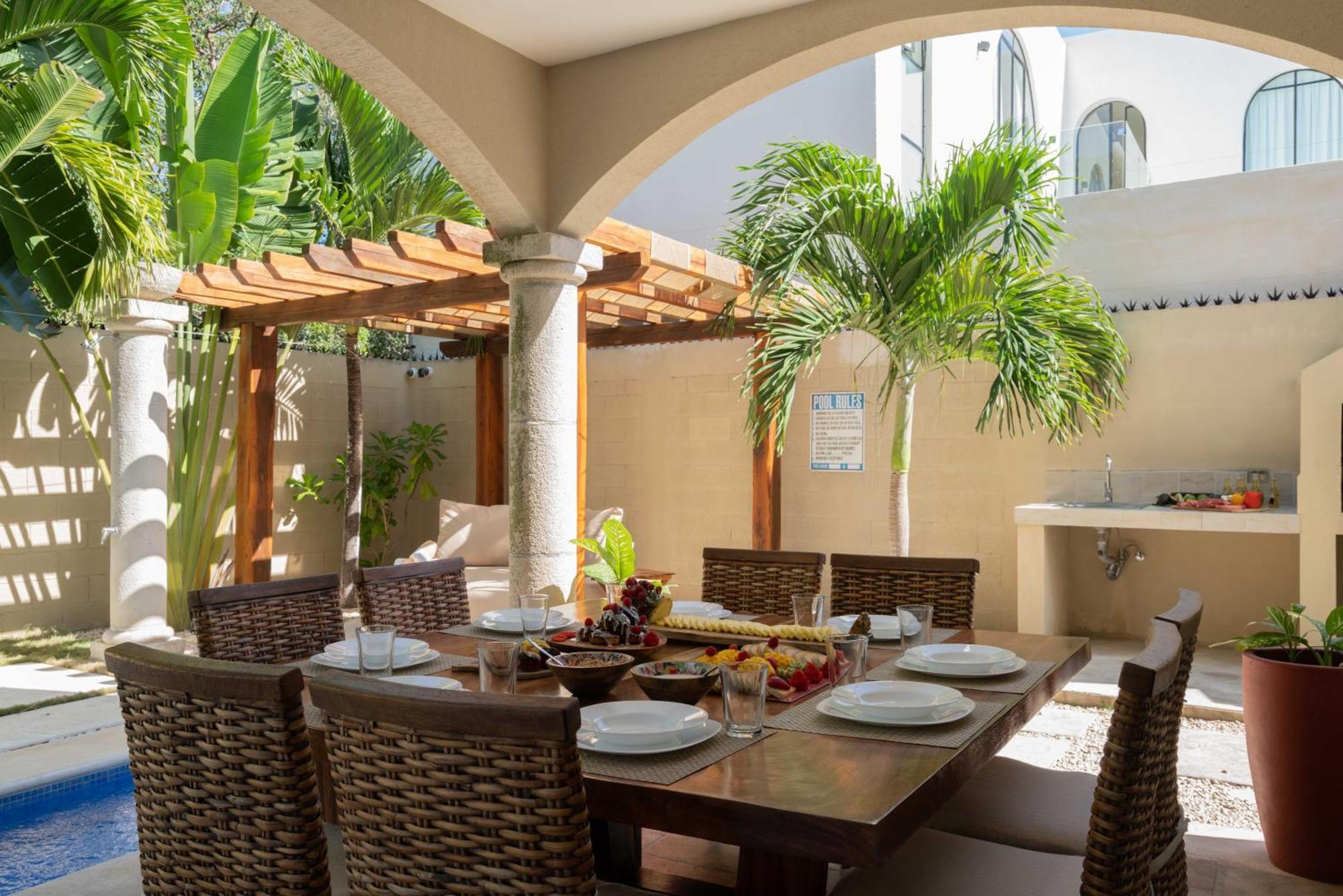 Tulum Stunning Villa For 10-Cabana-Private Pool-Parking Esterno foto